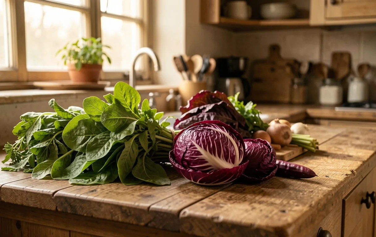 Vegetales frescos de temporada